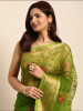 Organza Silk Resham Work Embroidery Saree