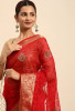 Organza Silk Resham Work Embroidery Saree
