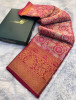 Tissue Silk Kanjeevaram Saree With Heavy Richpallu Design