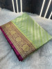 Banarasi Satin Silk Ethnic Motifs Design with Heavy Banarasi Richpallu