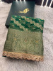 Organza Silk Swarovski Crystal Work Saree With Designer Lace