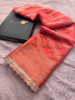 Organza Silk Swarovski Crystal Work Saree With Designer Lace