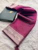 Premium Tissue Silk Saree With Swarovski Crystal Work