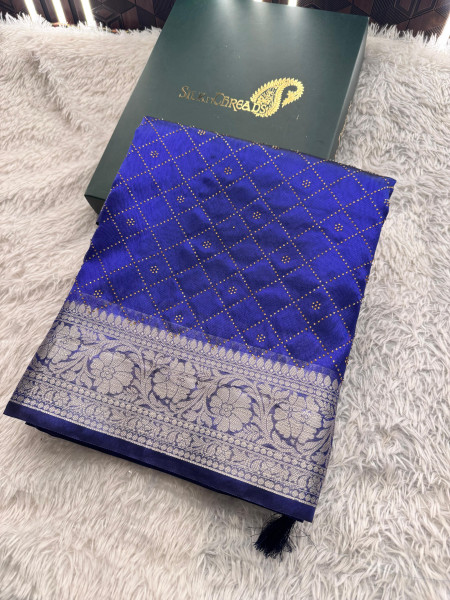 Premium Tissue Silk Saree With Swarovski Crystal Work