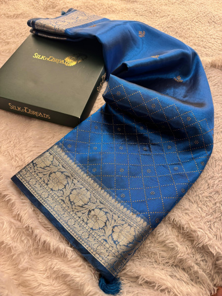 Premium Tissue Silk Saree With Swarovski Crystal Work