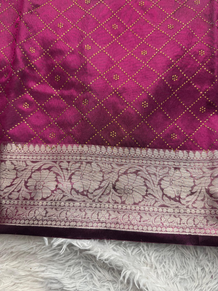 Premium Tissue Silk Saree With Swarovski Crystal Work
