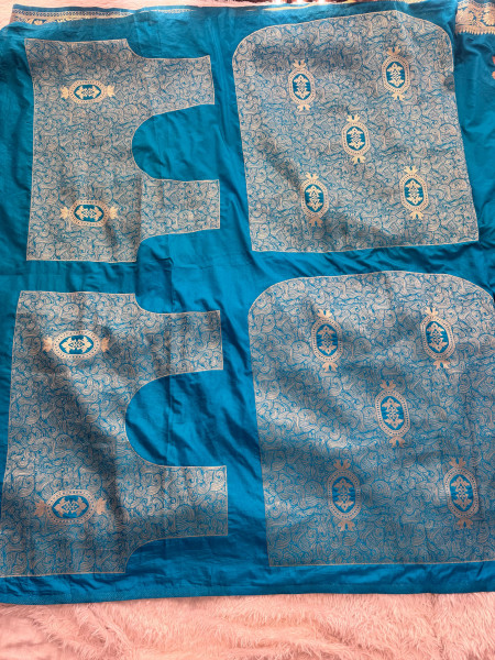 Premium Banarasi Viscose Silk Saree with Designer Pallu and Copper Zari Meena
