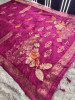 Premium Banarasi Viscose Silk Saree with Designer Pallu and Copper Zari Meena