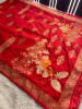 Premium Banarasi Viscose Silk Saree with Designer Pallu and Copper Zari Meena