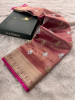 Banarasi Tissue Silk Zari Embroidery Work Saree With Hand Crush