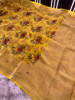 Organza Silk Swarovski Crystal Work Saree with Floral Print