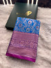 Banarasi Silk Zari Jaal Meenakari Weaving Saree