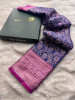 Banarasi Silk Zari Jaal Meenakari Weaving Saree