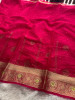 Organza Silk Swarovski Crystal Work Saree With Allover Sequence