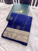 Organza Silk Swarovski Crystal Work Saree With Allover Sequence