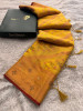 Banarasi Silk Swarovski Crystal Work Saree With Richpallu