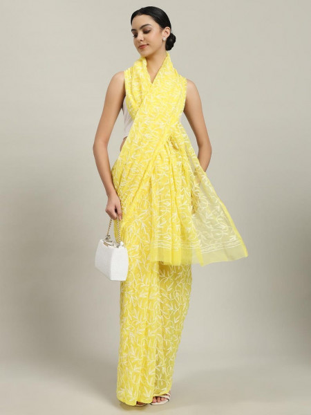 Never Seen Before Chiffon Chikankari Saree