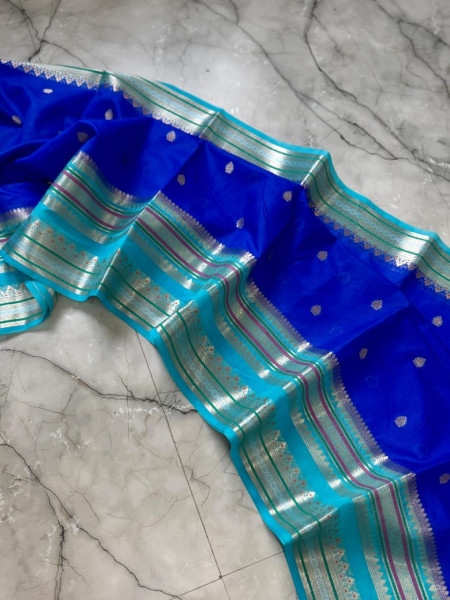 Warm Silk Banarasi Saree with Meenakari Zari Border