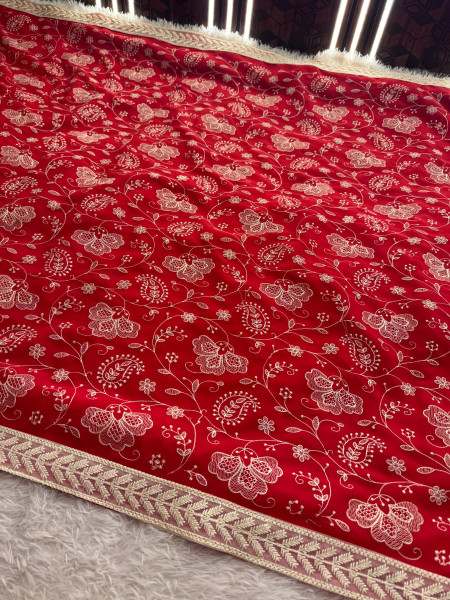 Never Seen Before Chiffon Chikankari Saree