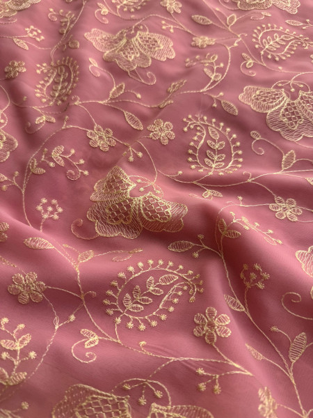 Never Seen Before Chiffon Chikankari Saree