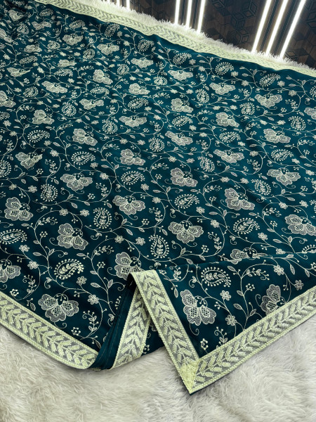 Never Seen Before Chiffon Chikankari Saree