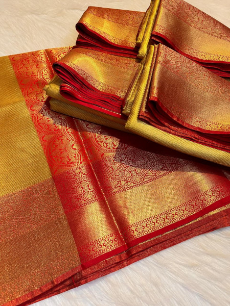 Nita Ambani mam inspired kanchipuram tissue silk saree