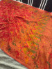 Mashru Katan Silk Saree with Floral Zari Borders and Meenakari
