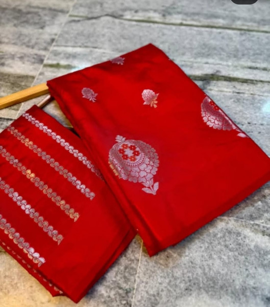 Warm Silk Banarasi Saree with Meenakari Zari Border
