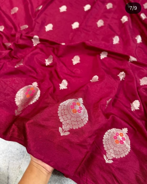 Warm Silk Banarasi Saree with Meenakari Zari Border
