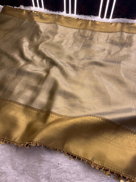 Shobhita Mam Premium Kanjivaram Tissue Silk Saree With Designer Lace