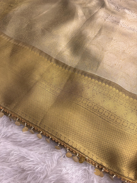 Shobhita Mam Premium Kanjivaram Tissue Silk Saree With Designer Lace