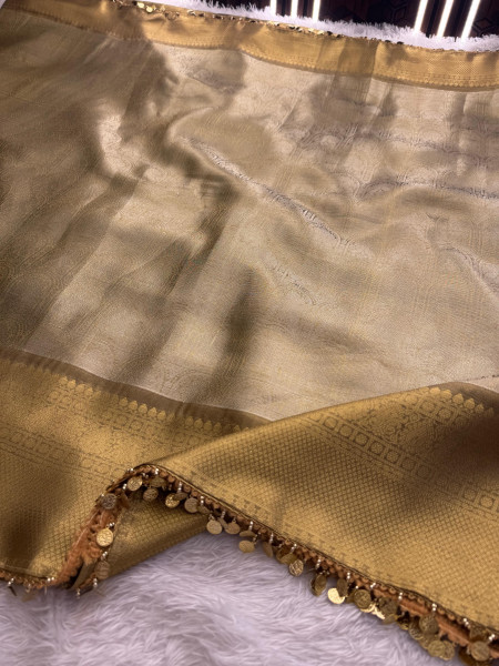 Shobhita Mam Premium Kanjivaram Tissue Silk Saree With Designer Lace
