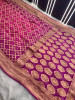 Pure Khaddi Silk Saree with Hand Bandhani Work