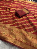 Banarasi Silk Swarovski Crystal Work Saree With Tassels
