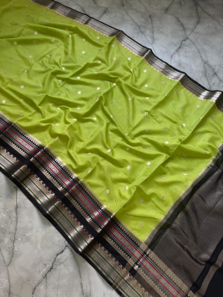 Warm Silk Banarasi Saree with Meenakari Zari Border