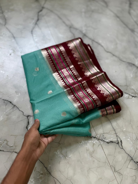 Warm Silk Banarasi Saree with Meenakari Zari Border