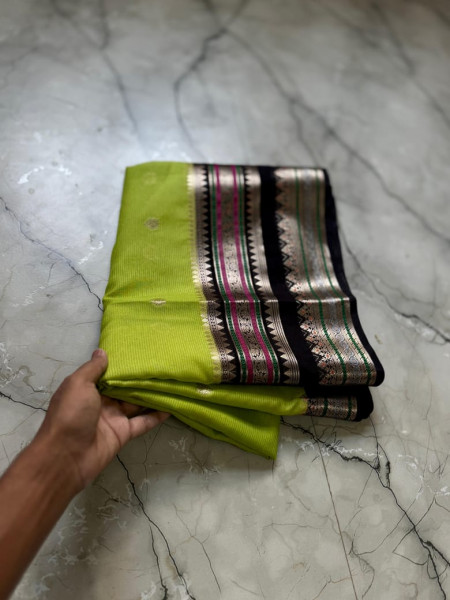 Warm Silk Banarasi Saree with Meenakari Zari Border