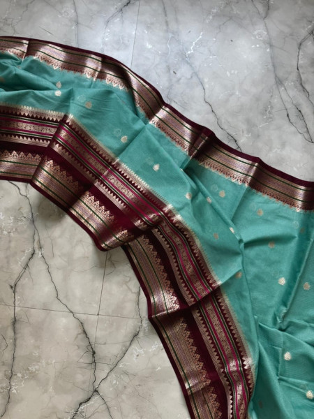 Warm Silk Banarasi Saree with Meenakari Zari Border