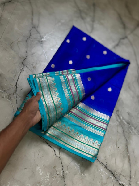 Warm Silk Banarasi Saree with Meenakari Zari Border