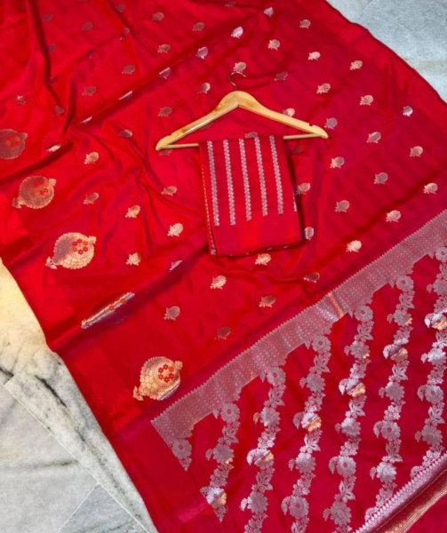 Warm Silk Banarasi Saree with Meenakari Zari Border