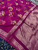 Semi Georgette Silk Saree with Tilfi Boota Design