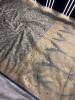 Mashru Katan Silk Saree with Floral Zari Borders and Meenakari Work