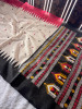 Banarasi Raw Silk Saree with Hand Print