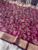 Never Seen Before Premium Tissue Chikankari Saree