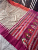 Banarasi Raw Silk Saree with Hand Print
