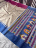 Banarasi Raw Silk Saree with Hand Print