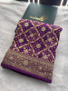 Pure Viscose Silk Banarasi Zardozi Handwork Work Bandhani Saree