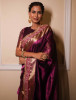Premium Banarasi Tissue Silk Saree with Designer Red Zari Border