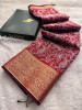 Never Seen Before Premium Linen Silk Chikankari Saree
