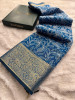 Never Seen Before Premium Linen Silk Chikankari Saree